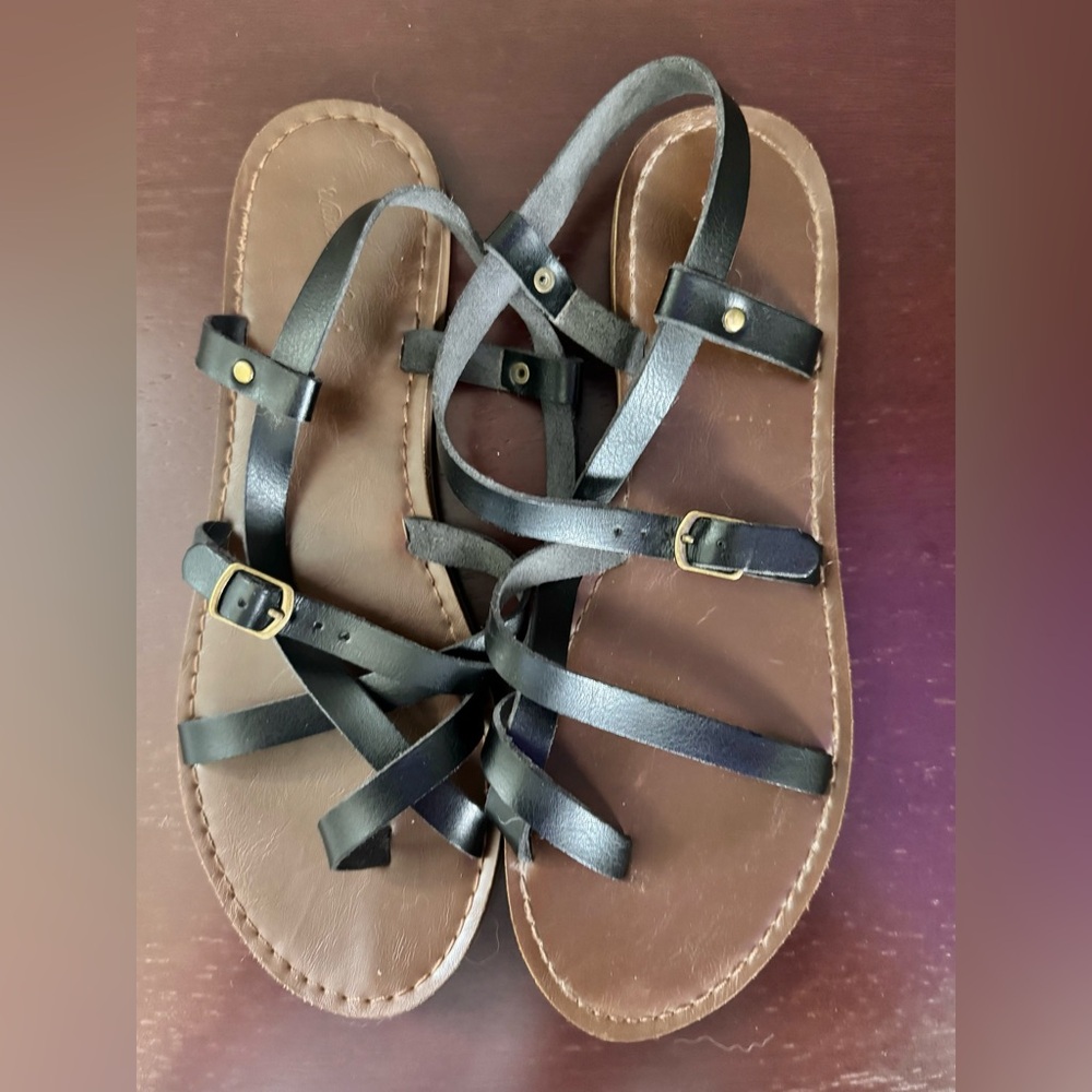 Black Strappy Sandals